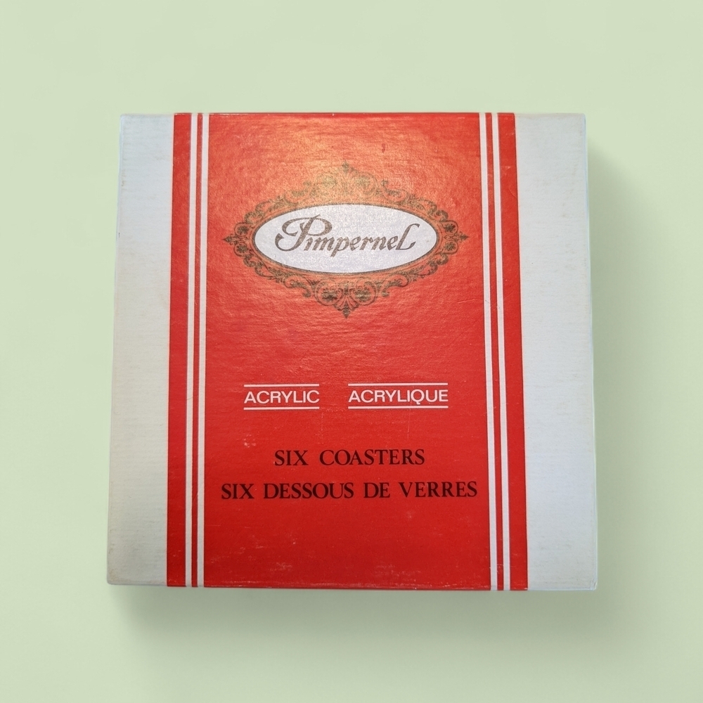 Pimpernel Village Scene Coasters Set - Cream and Brown - Picture 4 of 5